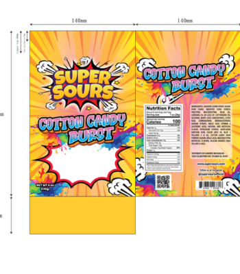 BAG Super Sours Cotton Candy Gushis 6oz-01