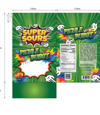 BAG Super Sours Pickle Gushis 6oz-01