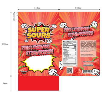 BAG Super Sours Pink Lemonade Strawberries 6oz-01