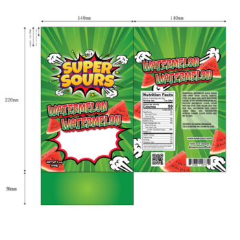 BAG Super Sours Watermelon Watermelon 6oz-01