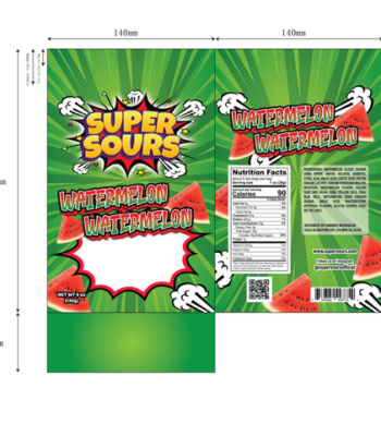 BAG Super Sours Watermelon Watermelon 6oz-01