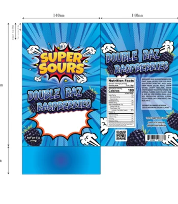 BAG Super Sours Blueraz Raspberries 6oz-01