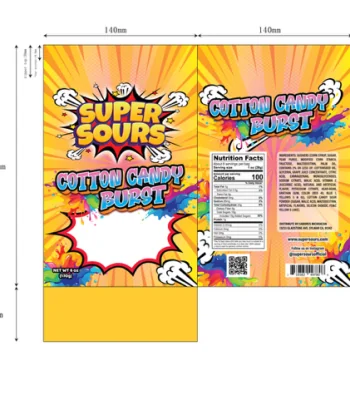 BAG Super Sours Cotton Candy Gushis 6oz-01